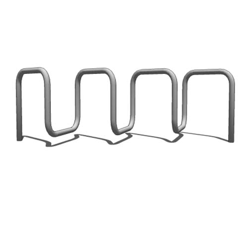 CAD Drawings BIM Models Madrax Genesis Bike Rack